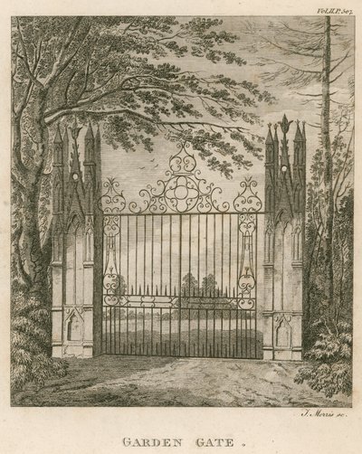 Tuinpoort in Strawberry Hill, Twickenham, Londen door English School
