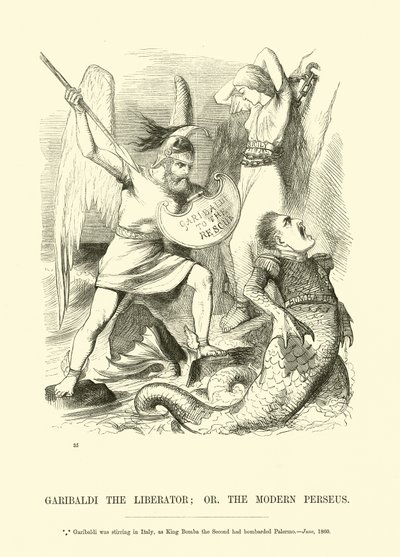 Garibaldi de Bevrijder; of de Moderne Perseus door English School