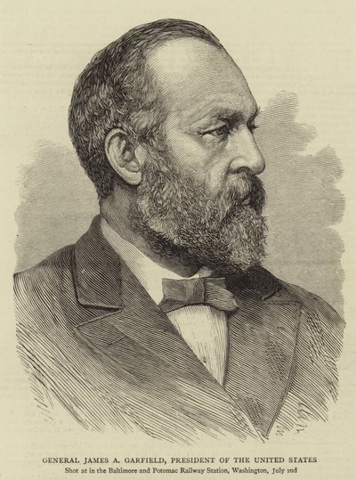 Generaal James A Garfield, President van de Verenigde Staten door English School