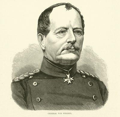Generaal Von Werder, september 1870 door English School