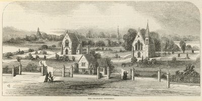 Algemeen overzicht van de Charlton Cemetery door English School