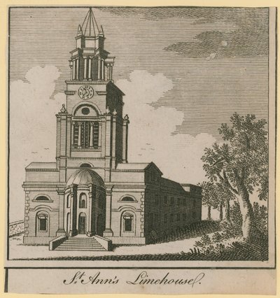 Algemeen zicht op de kerk van St. Ann door English School