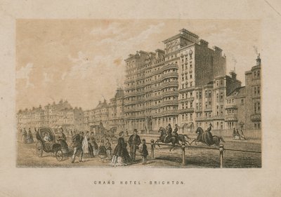 Algemeen uitzicht op het Grand Hotel in Brighton door English School