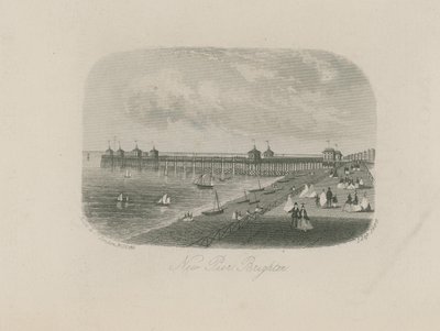 Algemeen uitzicht op de nieuwe pier in Brighton door English School