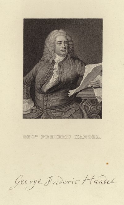 George Frederick Handel door English School