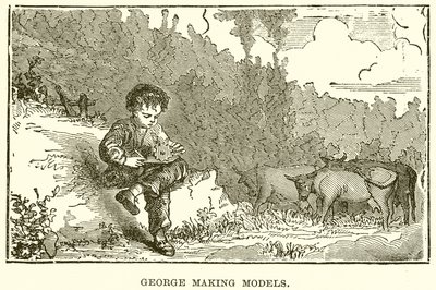 George maakt modellen door English School