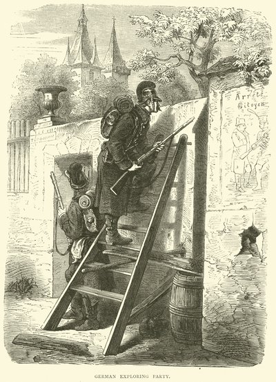 Duitse verkenningspartij, oktober 1870 door English School