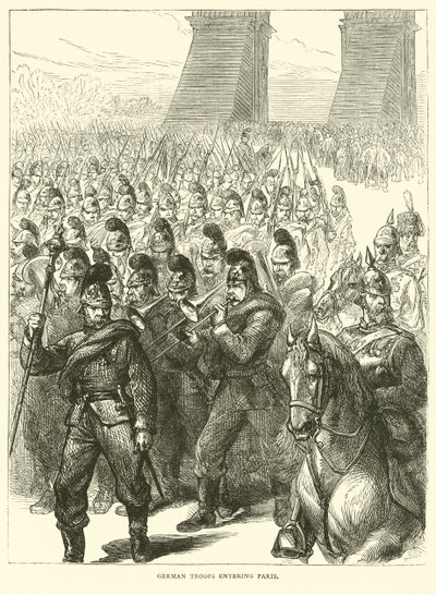 Duitse troepen betreden Parijs, maart 1871 door English School