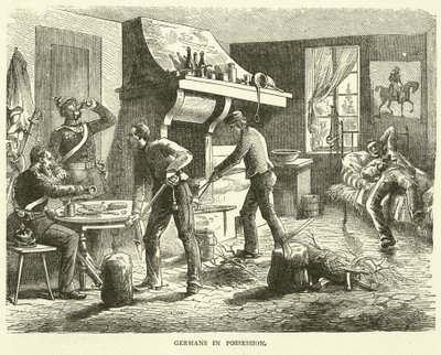 Duitsers in bezit, september 1870 door English School