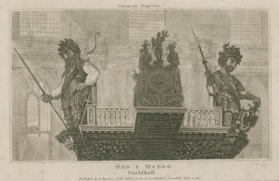 Gog en Magog, Guildhall, Londen door English School