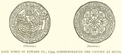 Gouden Nobel van Edward III, 1344, Ter Herdenking van de Overwinning bij Sluys door English School
