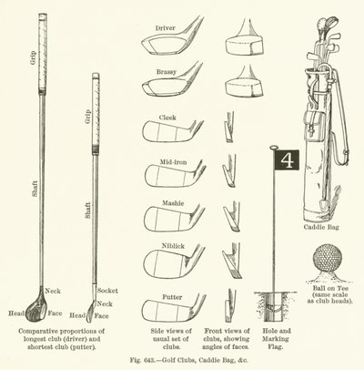 Golfclubs, caddietas, enz. door English School
