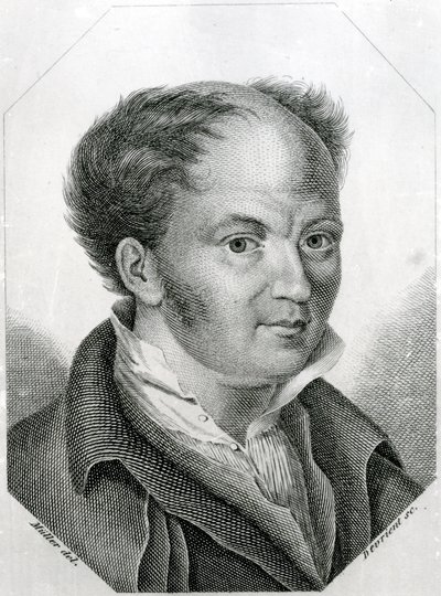 Gottfried Weber (1779-1839) (gravure) door English School