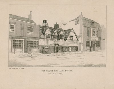 Gravel Pit Alms Huizen, Notting Hill Gate, Londen door English School