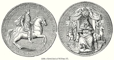 Great Deal van Willem III (gravure) door English School