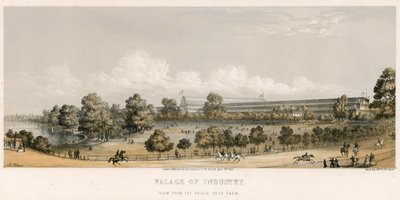 Grote Tentoonstelling, 1851, vanaf de Brug, Hyde Park door English School