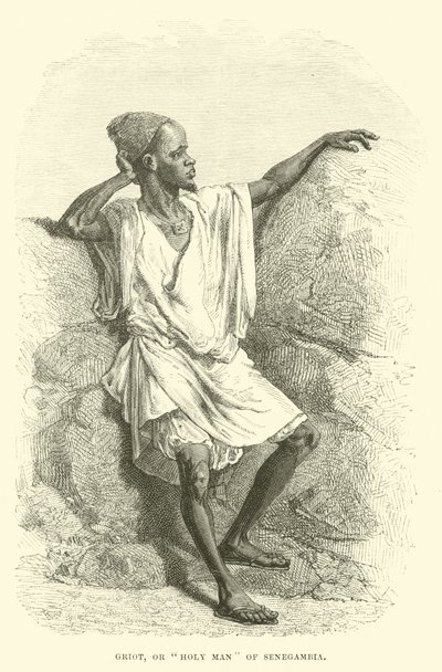 Griot, of heilige man van Senegambia door English School
