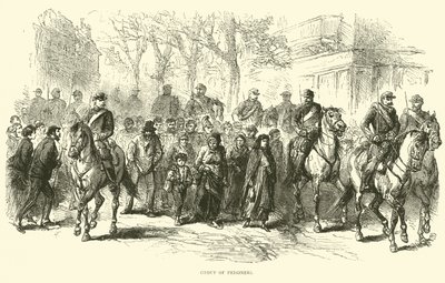 Groep gevangenen, april 1871 door English School