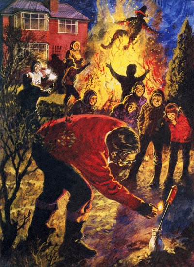Guy Fawkes Nacht door English School