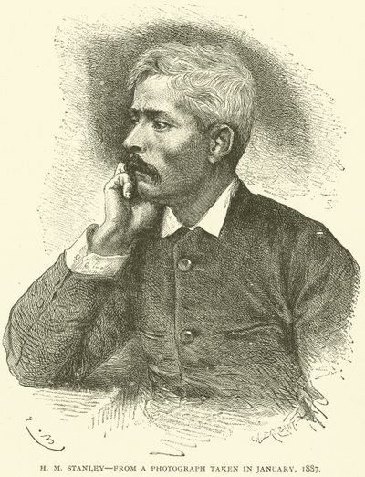 H M Stanley, van een foto genomen in januari door English School