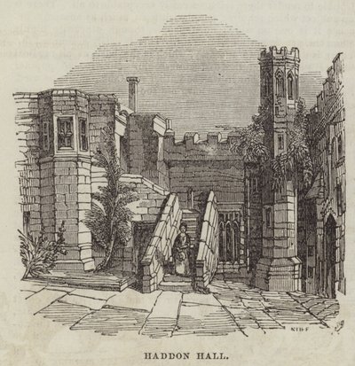 Haddon Hall door English School