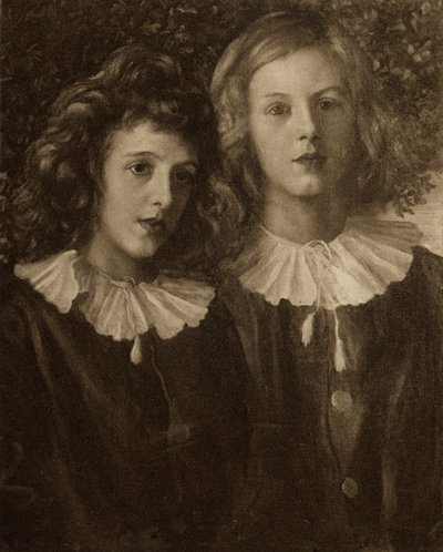 Hallam en Lionel Tennyson, zonen van Alfred Lord Tennyson (1809-92) door English School