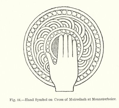 Handsymbool op het kruis van Muiredach in Monasterboice door English School