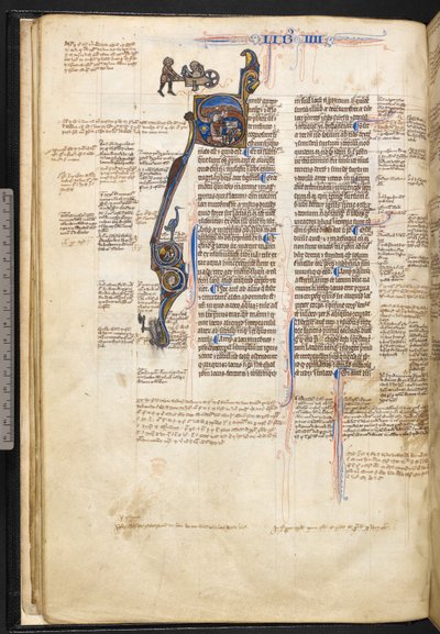 Harley 3487, f.22v Geïllustreerde initiaal 