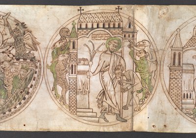 Harley Roll Y 6, Rondel 9, Rondel van St Guthlac (gelabeld 
