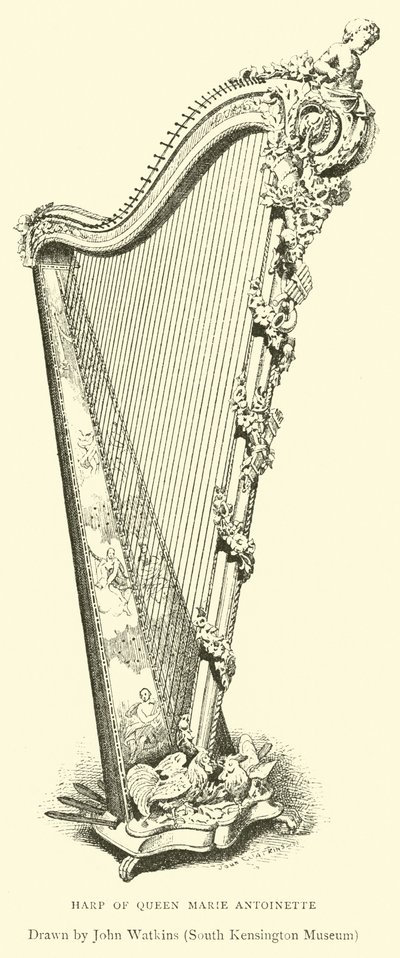 Harp van Koningin Marie Antoinette door English School