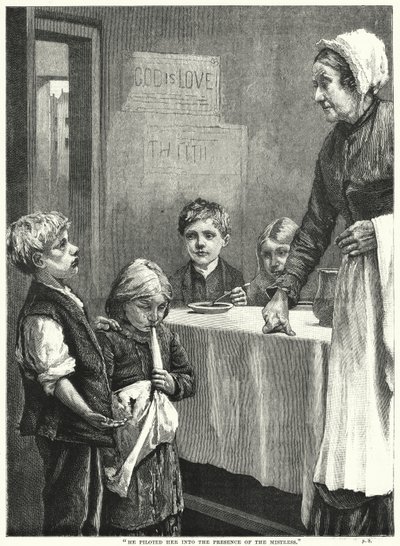"Hij loodste haar naar de aanwezigheid van de meesteres" door English School