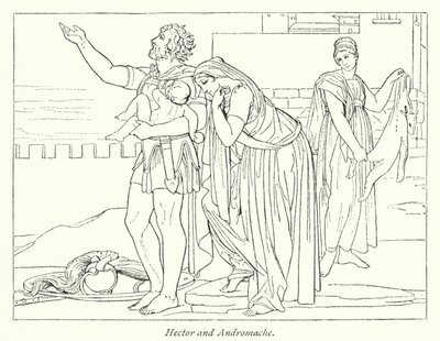 Hector en Andromache door English School