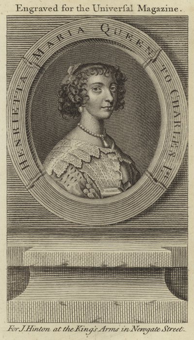 Henrietta Maria, Koningin van Charles I door English School