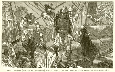 Henry Hudson (de Arctische Ontdekkingsreiziger) door zijn Bemanning in de steek gelaten, voor de Kust van Labrador, 1611 door English School