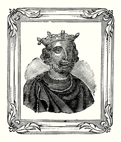 Henry III werd geboren in 1208, gekroond in 1216 en stierf in 1272 door English School