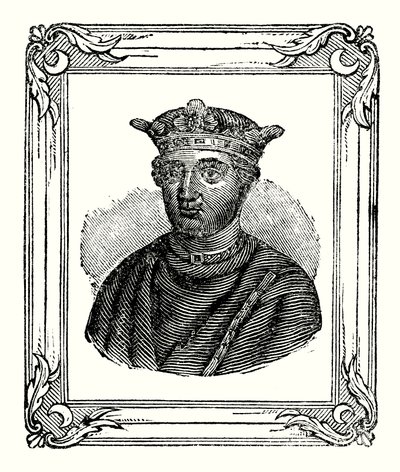 Hendrik II werd geboren in 1131, gekroond in 1154, en stierf in 1189 door English School