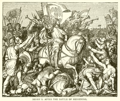 Hendrik I na de slag bij Merseburg door English School
