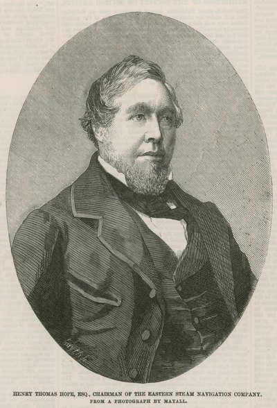 Henry Thomas Hope, voorzitter van de Eastern Steam Navigation Company door English School