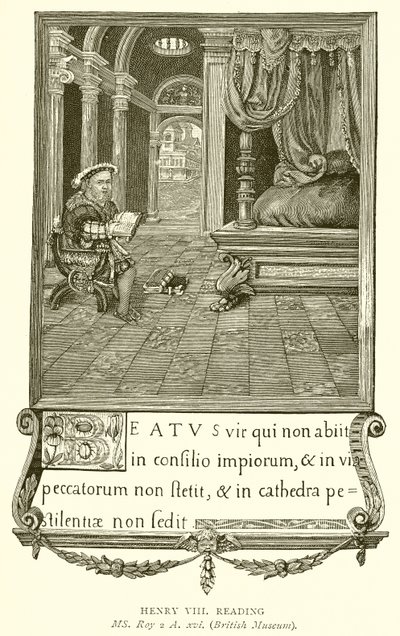 Hendrik VIII leest door English School