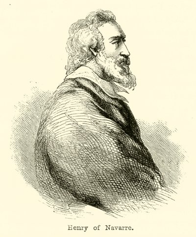 Hendrik van Navarra (gravure) door English School