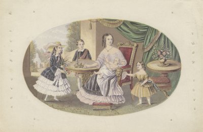 Hare Majesteit Koningin Victoria en familie, c.1851 door English School