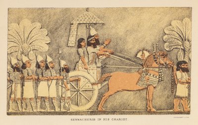 Herodotus: Sanherib in zijn wagen door English School