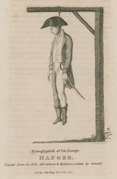 Hiëroglief van Kolonel George Hanger door English School