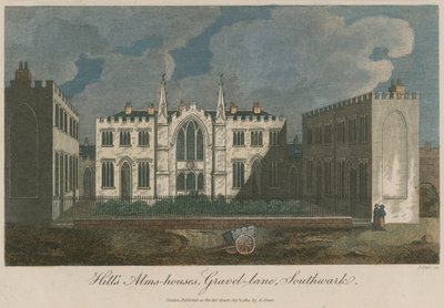 Hills Alms Houses op Gravel Lane door English School