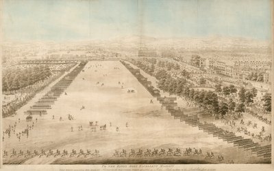 Zijne Majesteit inspecteert het Vrijwilligerskorps verzameld in Hyde Park, ter ere van de Verjaardag, 4 juni 1799 door English School