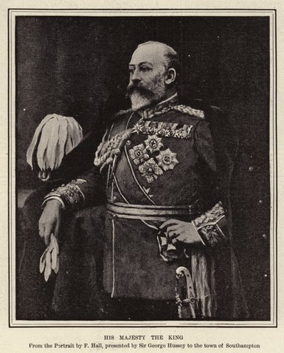 Zijne Majesteit de Koning (gravure) door English School