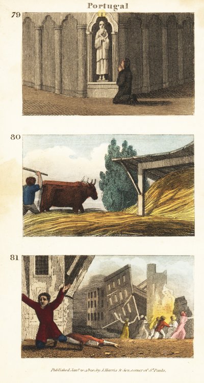 Historische uitzichten van Portugal door English School