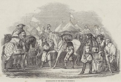 Paardenrennen in het Tijdperk van Karel II door English School