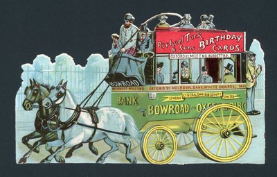 Paard-en-wagen Londense bus door English School