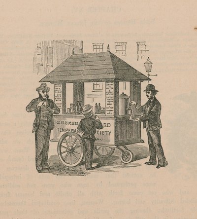 Warme dranken geleverd door de Temperance Society door English School